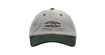 March and Ash - Corduroy Teal Hat with Patch - Dad hat