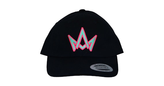 MARCH AND ASH - March and Ash - Black Hat Teal / Pink Double Crown - Dad hat