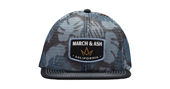 March and Ash - Leaf Print Hat - Meshback
