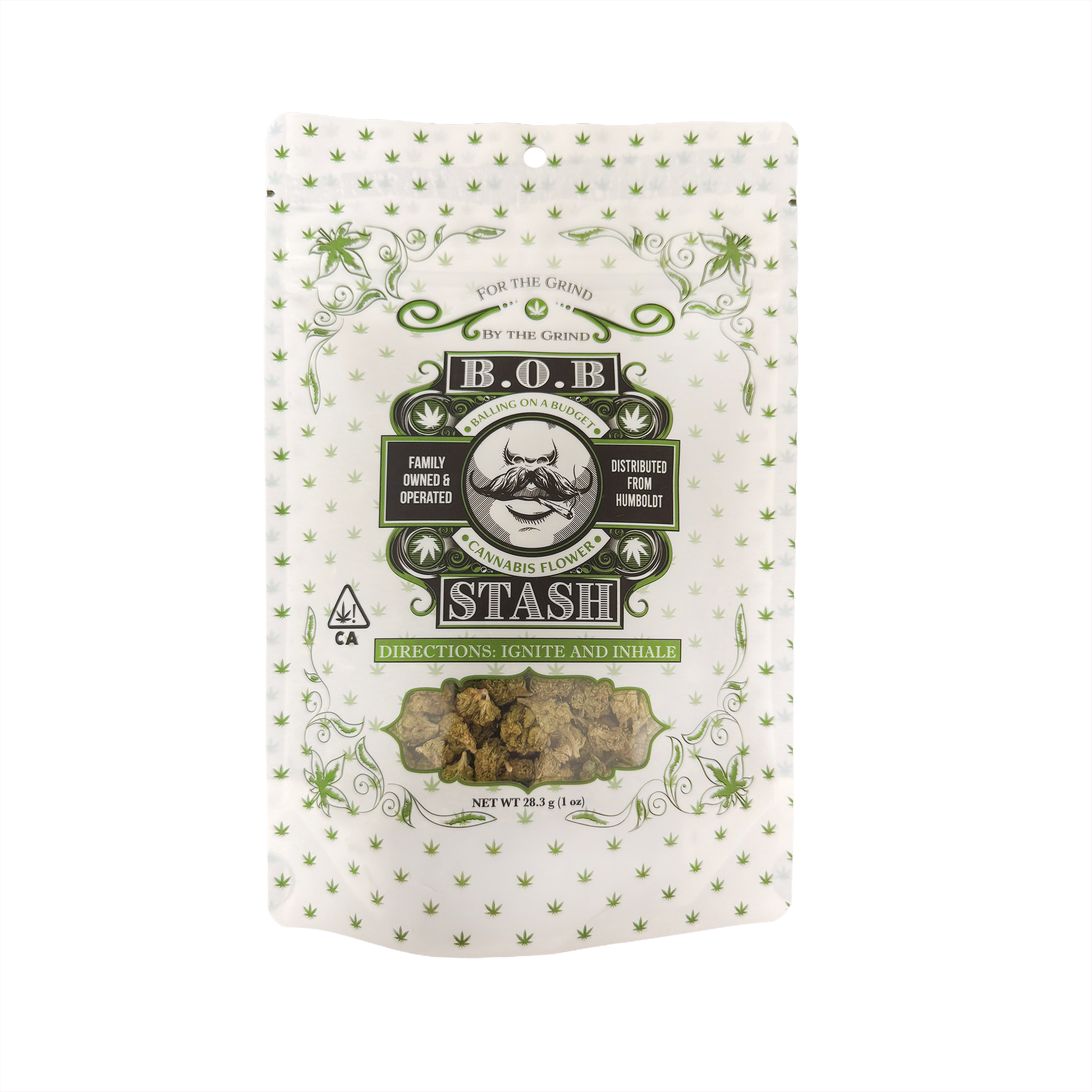 B.O.B. Stash Amnesia Haze Flower 28.0g