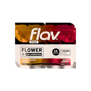 FLAV - Butterscotch Biscotti (H) & Sunset Sherbert (I) - Duo Flower - 14g