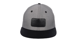 March and Ash - Gray Hat Black Leather Patch - Snapback