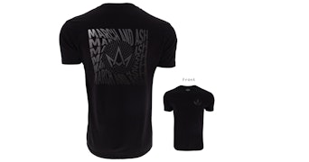 Unisex - Black Faded Logo Tee - Medium