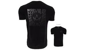 Unisex - Black Faded Logo Tee - Small
