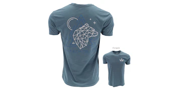 Unisex - Indigo Mountain Bear Tee - Small