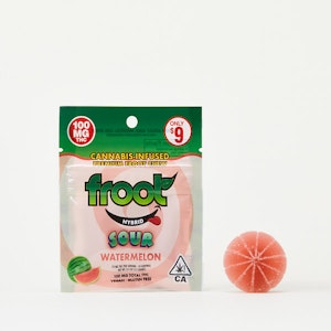 FROOT - Froot Sour Watermelon 100mg Gummie Edibles