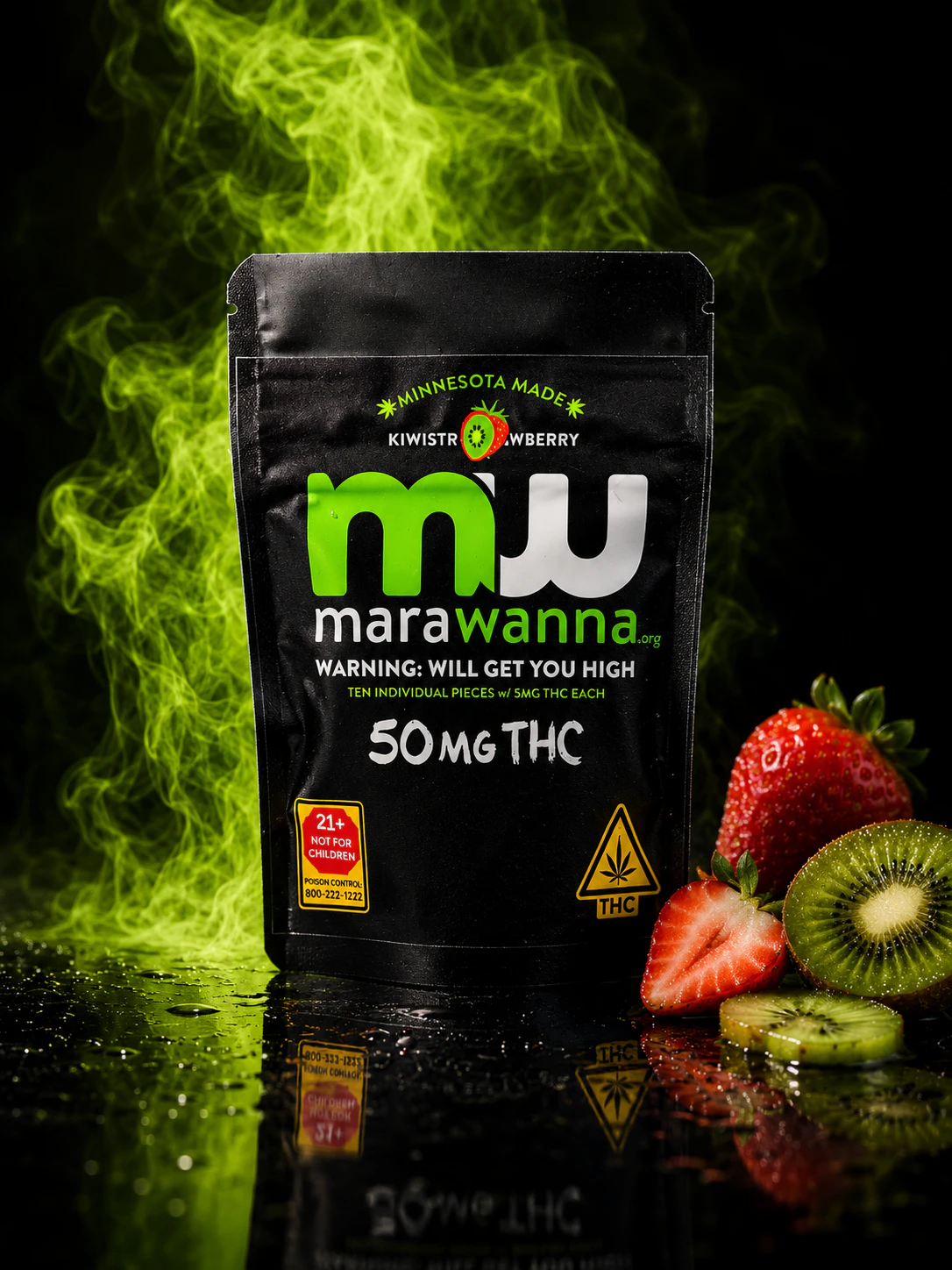 marawanna - marawanna - Kiwi-Strawberry - 50 mg Main Image