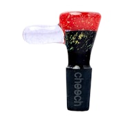 RED TRANSPARENT DICHRO BOWL - CHEECH GLASS