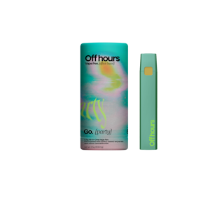 OFF HOURS - Off hours - Go. (Party) 5mg THC: 1mg THCV: 1mg CBG - .5g - AIO Disposable Vape