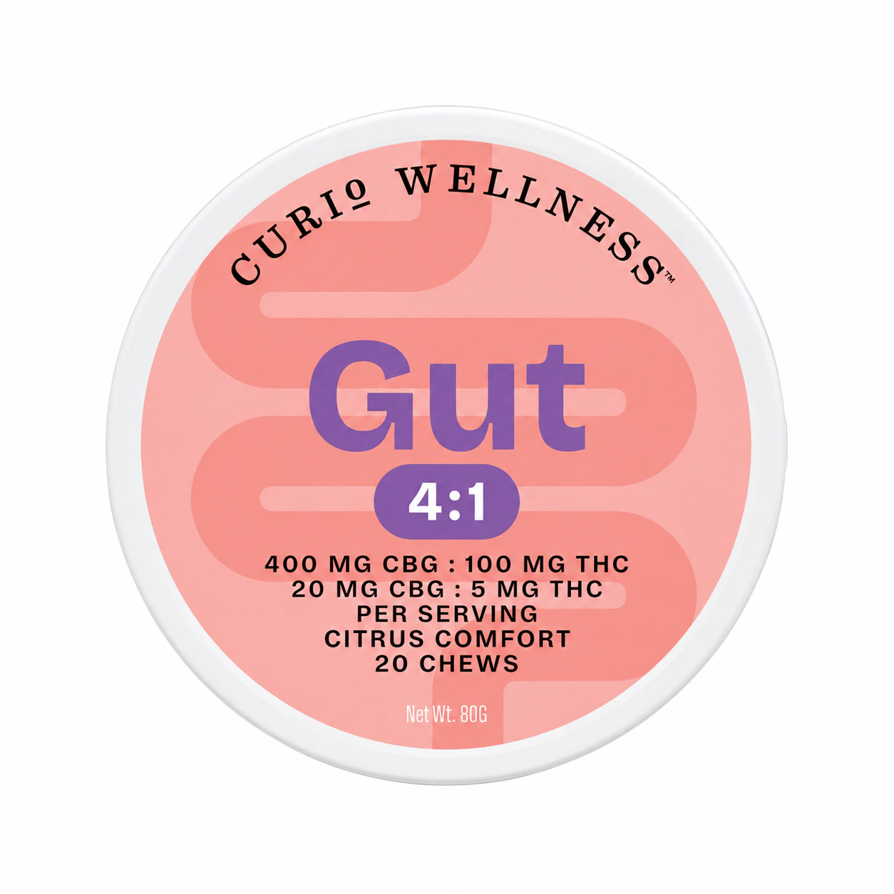 Curio Wellness™ - Curio | Gut | Chews | Citrus Comfort | 20-pack Main Image