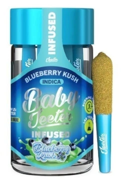 Jeeter - BABY JEETER - Infused Prerolls - Blueberry Kush - Quad Infused - 5PK - 2.5G Main Image