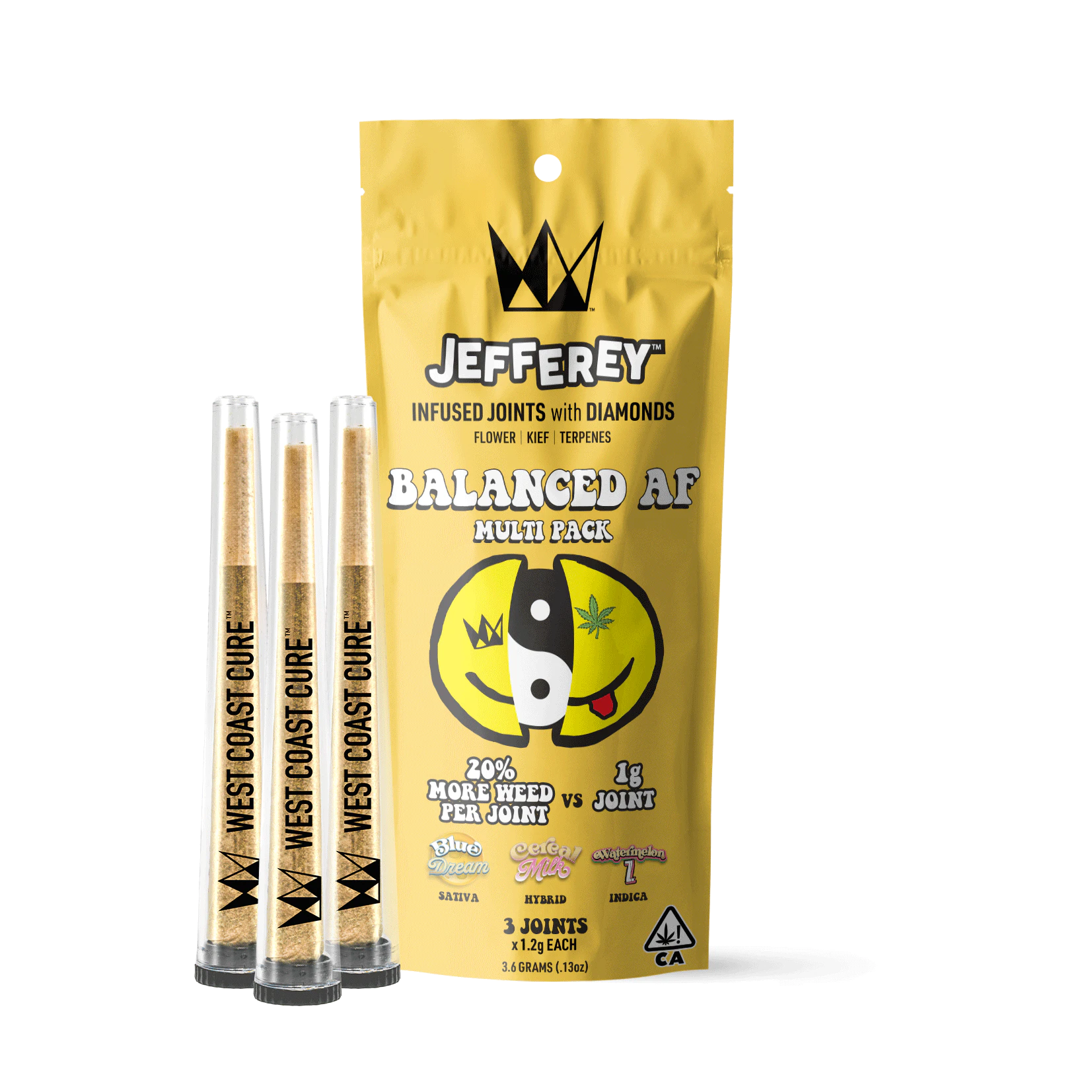 West Coast Cure - WCC | Jefferey | 3 Pack | Balanced AF | 1.3g Main Image