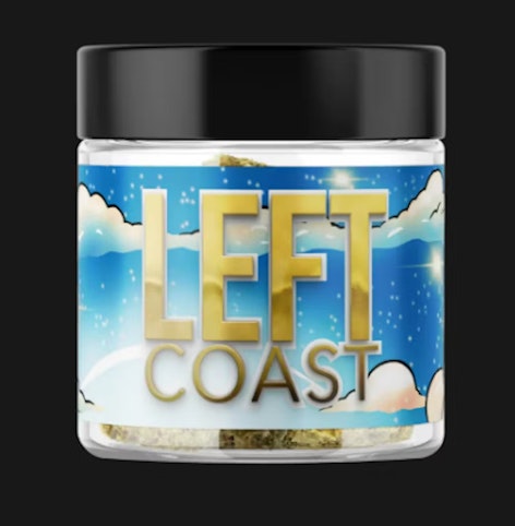 LEFT COAST - Blueberry Raz -Hybrid- 47.5% THC | 7g Infused Shake | Left Coast      -mm8 back