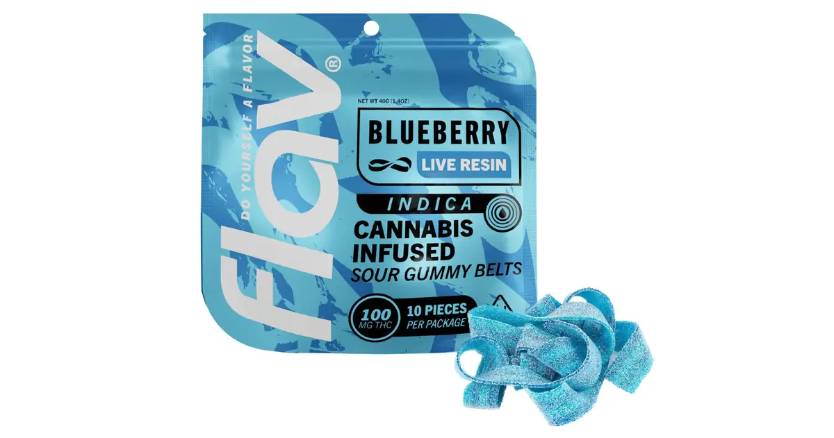 Flav - Flav - Live Resin Blueberry Belts 100mg Main Image