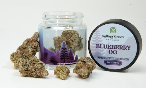 Rolling Green Cannabis - Rolling Green Cannabis - Blueberry OG - 3.5g - Flower