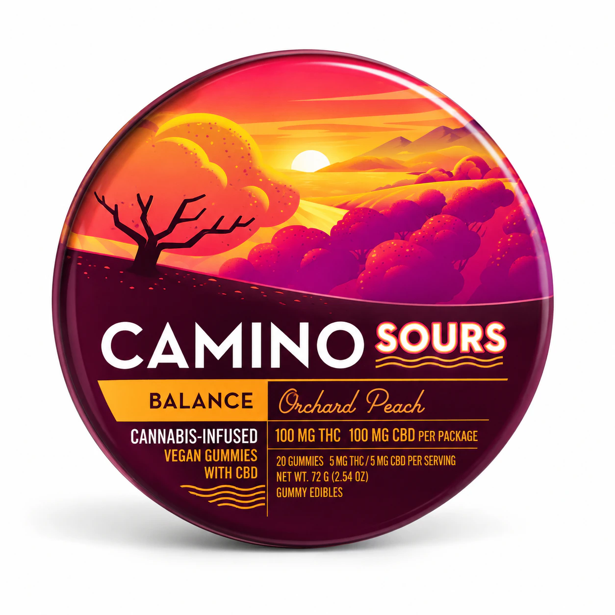 Camino - Camino | Sour Gummy | Orchard Peach | 10-Pack Main Image
