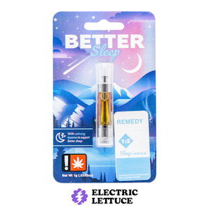 Better Effects - Better Effects REMEDY 1:2 Distillate Cartridge 1g