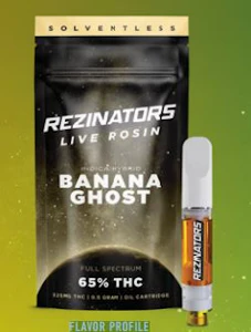 Rezinator - Rezinators - Banana Ghost - Live Rosin - .5g - Cartridge