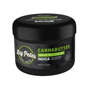 BIG PETE'S - INDICA CANNABUTTER JAR 1000MG - BIG PETE'S