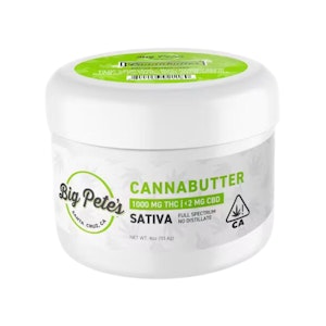 BIG PETE'S - SATIVA CANNABUTTER JAR 1000MG - BIG PETE'S
