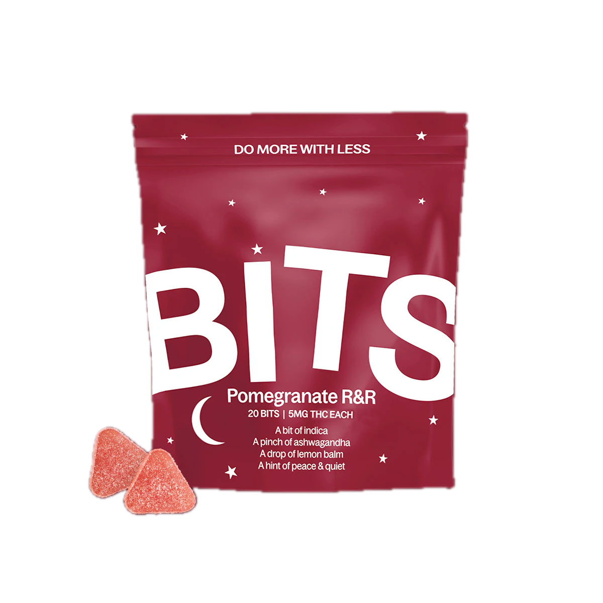 Encore - Pomegranate R&R 1:1 CBN:THC Bits Gummies 20pk 100mg Main Image