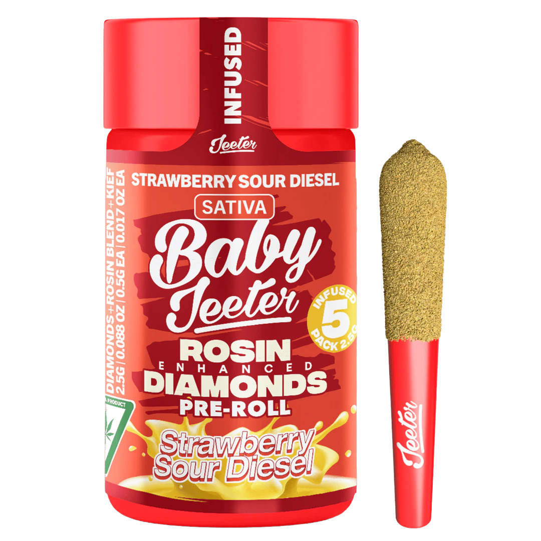 Jeeter - Baby Jeeter - 5pk Infused Prerolls - Strawberry Sour Diesel Main Image
