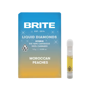 BRITE LABS - BL Moroccan Peaches (H) Liquid Diamonds Vape Cartridge 1g