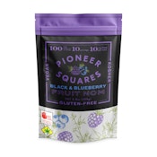 Pioneer Squares | Black & Blueberry | Fruit Nom | 10pk | DOH | 100mg THC