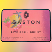 Gaston | Strawberry Punch Live Resin Gummies | 100MG