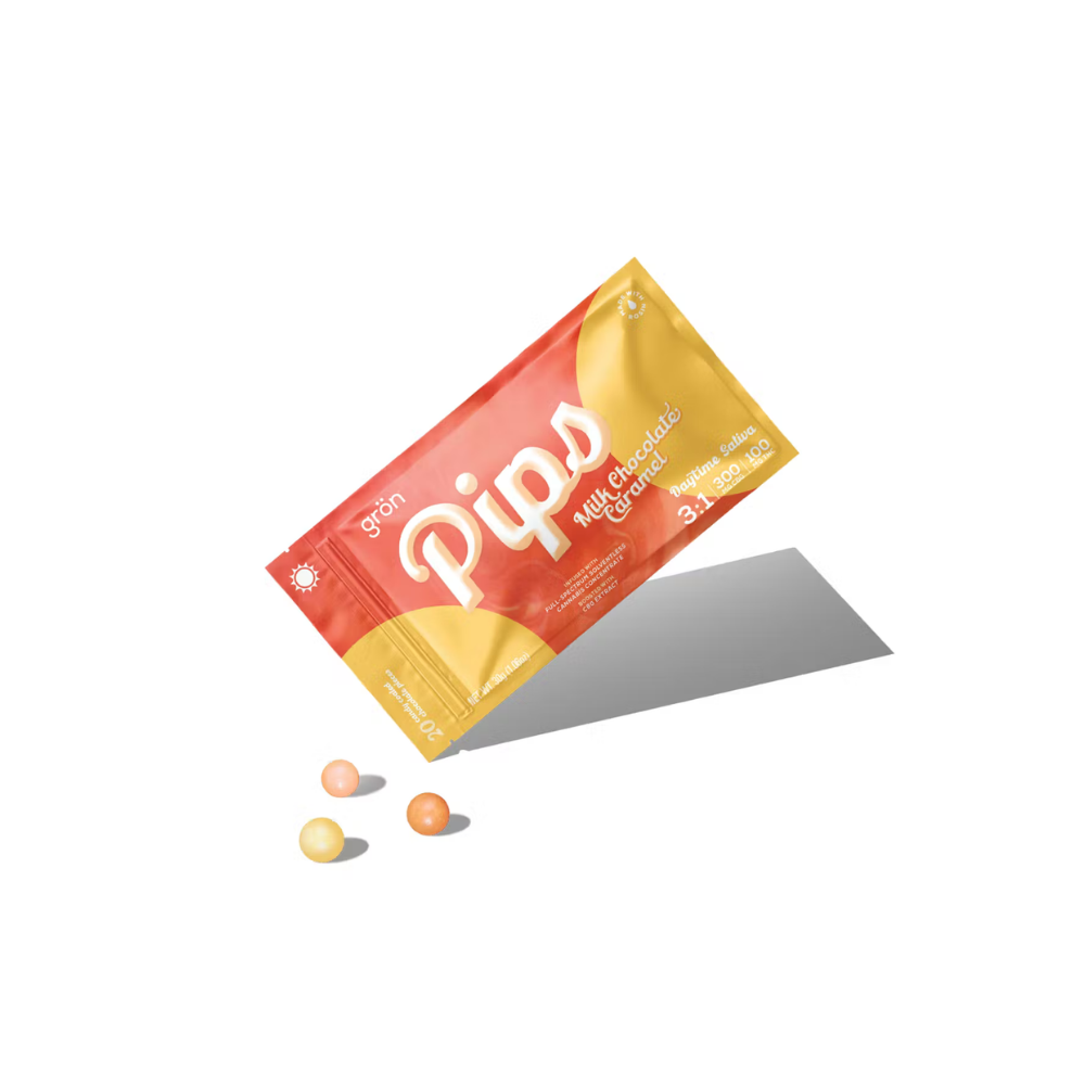 Gron - 3:1 Milk Chocolate Caramel Pips - CBG/THC - Daytime Sativa - Edible
