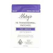 INDICA RELAX PATCH (10CT) 200MG - MARY'S MEDICINALS