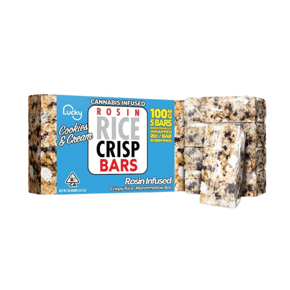 Lucky - Lucky - Crispy Rice Bars with Rosin - Cookies & Cream - 100mg Main Image