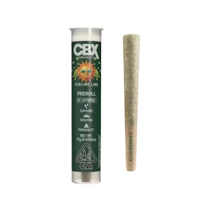 CBX - SUBLIME LIME PREROLL .75G - CANNABIOTIX