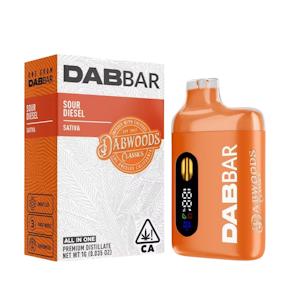 DABWOODS - SOUR DIESEL - DABBAR CLASSICS AIO 1G - DABWOODS