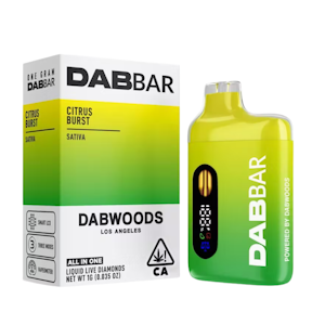 DABWOODS - CITRUS BURST - DABBAR - LIQUID DIAMONDS AIO 1G - DABWOODS