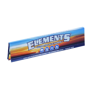 ELEMENTS - KING SIZE SLIM ULTRA THIN RICE PAPERS - ELEMENTS