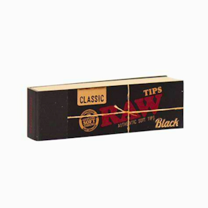 RAW - BLACK ROLLING PAPER TIPS - RAW