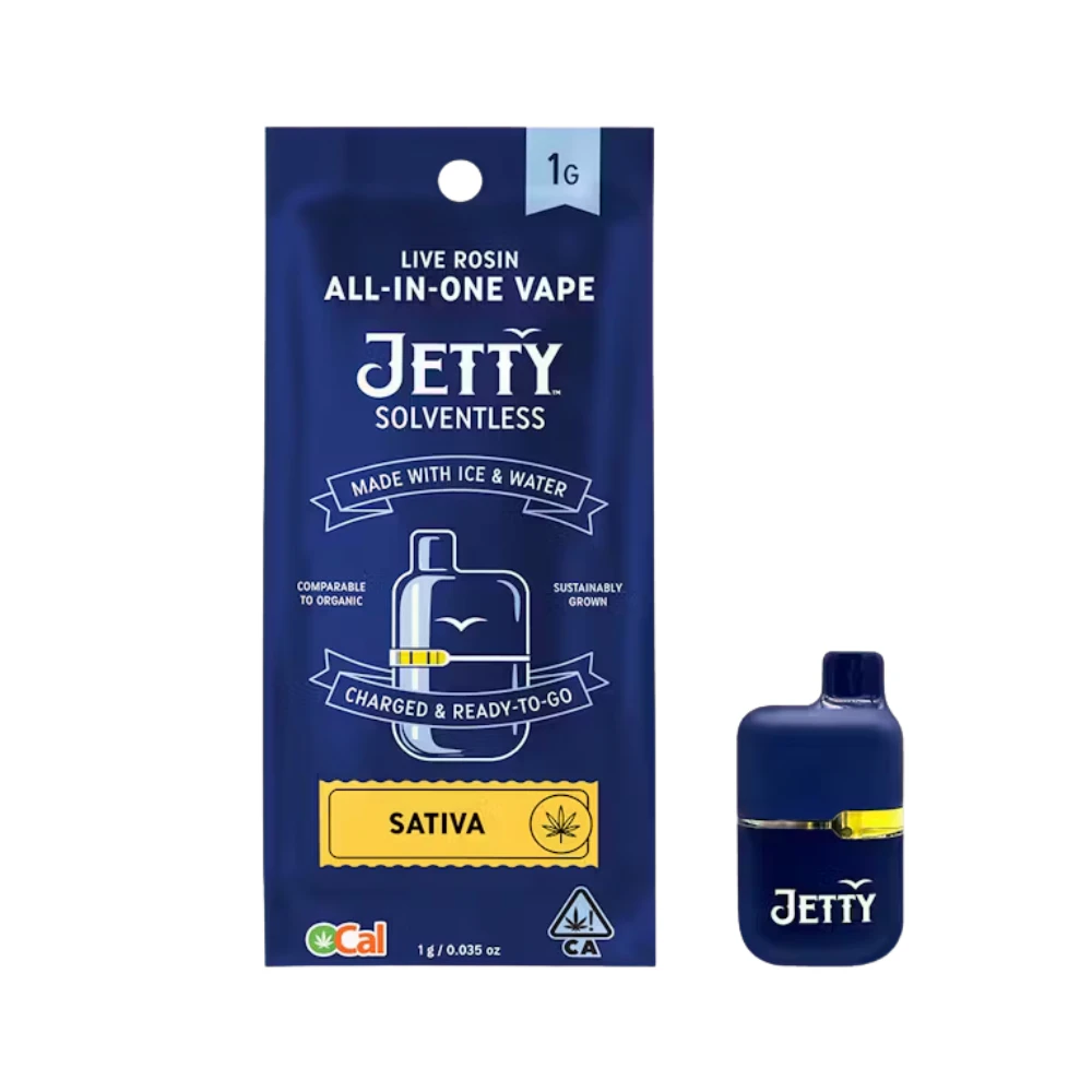 Jetty Extracts - SOUR STRAWBERRY SOLVENTLESS ALL IN ONE MINI DISPOSABLE 1G - JETTY EXTRACTS Main Image