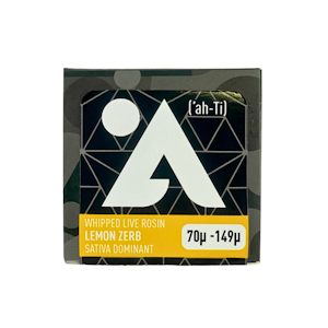 AHTI FARMS - LEMON ZERB WHIPPED LIVE ROSIN 1G - AHTI FARMS