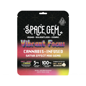 Space Gem - SWEET CHERRY LEMONADE - VIBRANT FOCUS GUMMIES 100MG - SPACE GEM