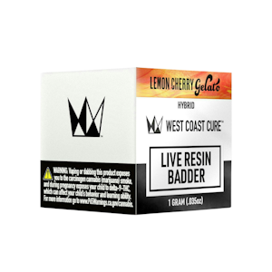 WEST COAST CURE - LEMON CHERRY GELATO LIVE RESIN SUGAR 1G - WEST COAST CURE