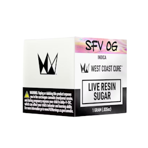 West Coast Cure - SFV OG LIVE RESIN SUGAR 1G - WEST COAST CURE