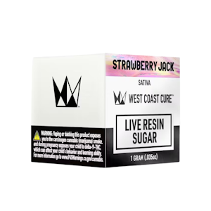 WEST COAST CURE - STRAWBERRY JACK LIVE RESIN SUGAR 1G - WEST COAST CURE