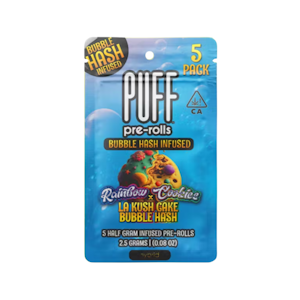 PUFF - RAINBOW COOKIES X LA KUSH CAKE BUBBLE HASH (5PK) - PUFF
