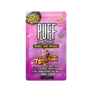 PUFF - HORCHATA X STRAWBERRIES AND CREAM BUBBLE HASH (5PK) - PUFF