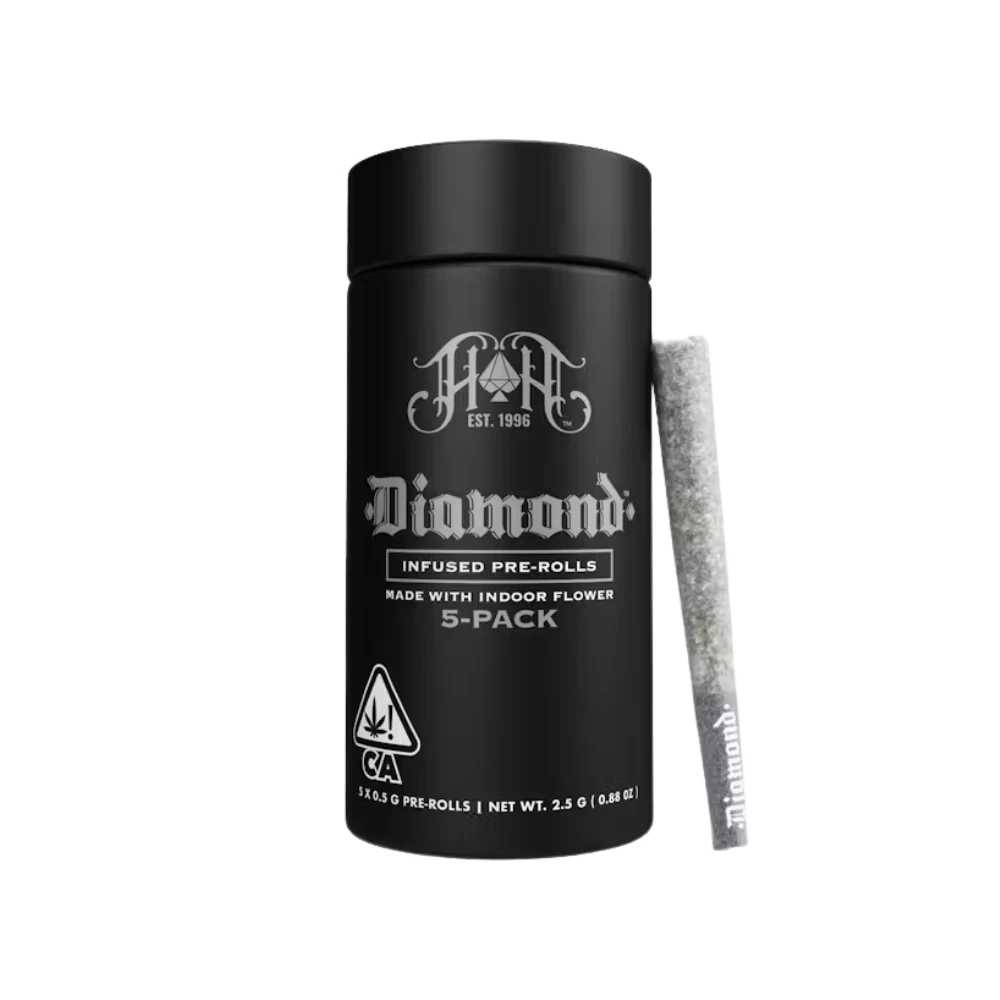 Heavy Hitters - Heavy Hitters | Black Haze | Diamond Infused Pre-Roll Pack | [2.5g] 5pk | Sativa Main Image
