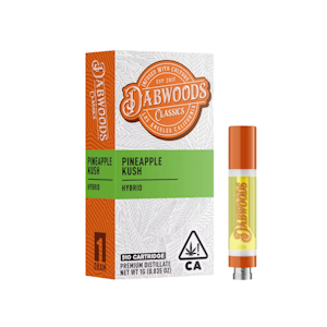 DABWOODS - PINEAPPLE KUSH - 510 CART 1G - DABWOODS