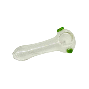 GLASS - GLOW IN THE DARK HAND PIPE - GLASS