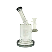 BLACK SHOWERHEAD PERK WATER PIPE - GLASS