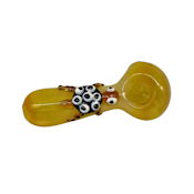 4" TRIPPY TURTLE HAND PIPE - GLASS